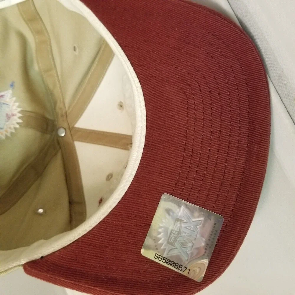 Vintage Super Bowl XXIX Chargers 49ers Hat American Needle Snap Back Tan‎